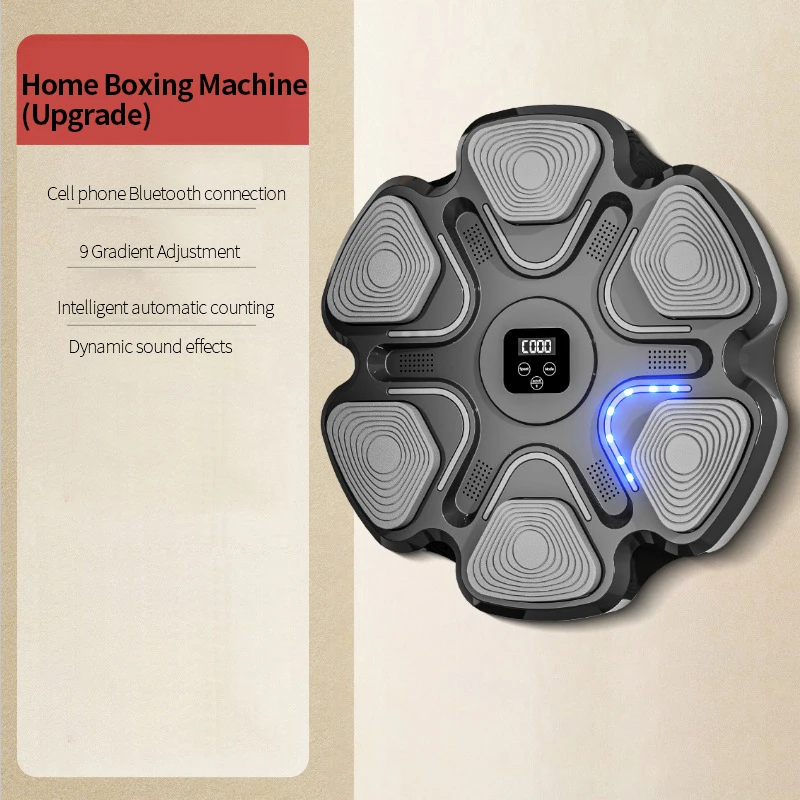 MKAS Smart Electronic Bluetooth Music Boxing Machine Synchronized Music Training Home Fitness Wall Mounted Boxing Machine