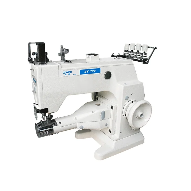 ZY777 High Speed Cylinder-Bed 3-Needle 5-Thread Double Sides Industrial Interlock Sewing Machine