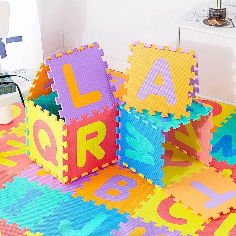 Fast shipping cheap price EVA puzzle foam floor MATS playmat baby alphabet MATS for kids