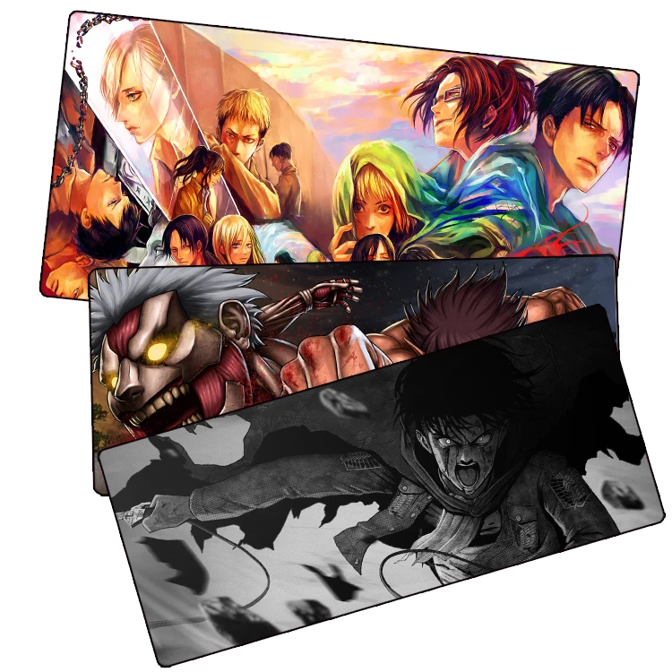 
Attack on Titan anime 3D mouse pad manufacturers wholesale custom printing game large mouse pad keyboard pad 