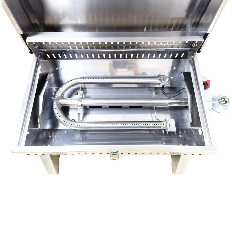 Портативный барбекю-гриль из нержавеющей стали 12000 BTU BBQ Настольный газовый гриль для кемпинга на открытом воздухе палубы и лодки морской