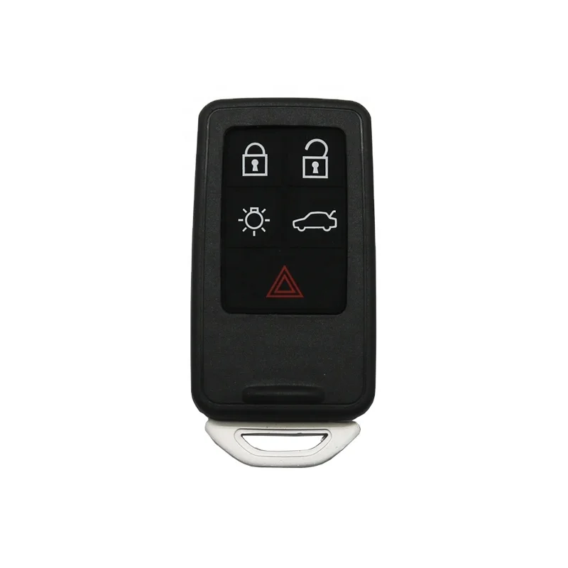 FORVolvo 4+1 Buttons  Smart Card key Shell With Logo