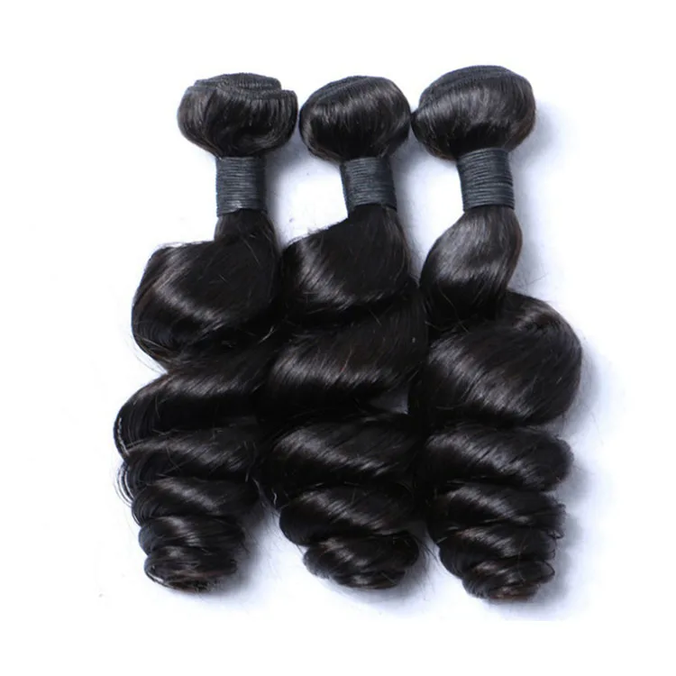 Bulk 100% Human Remy Hair Extension Raw Cuticle Aligned One Person Head from Women Malaysian Hair Type