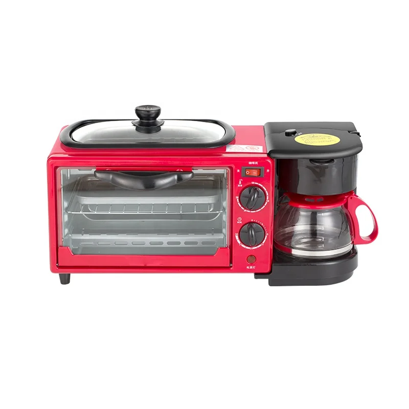 LY-BM02 Electric Oven Toaster OEM New Multifunction 3 in 1 Breakfast Set Toaster Coffee Maker Breakfast Maker