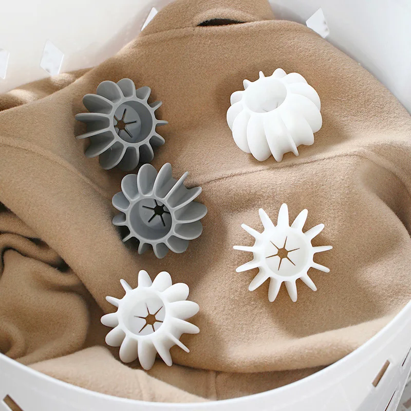 Reusable Cleaning Balls Silicone Laundry Ball Pet Fur Lint Hair Removal Catcher Washing Machine Hair Filter Dirty Collection