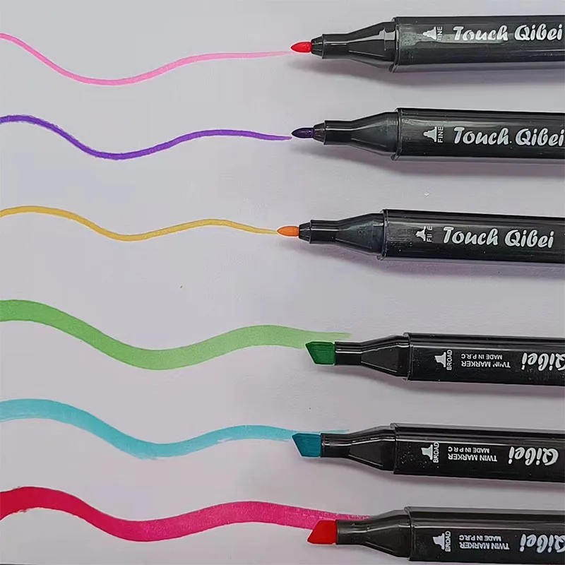 Amazon Dual Tip Alcohol Permanent Paint Art Markers Sketch Markers 24 36 48 60 80 120 168 Colors Art Sets High Quality Hot Sale