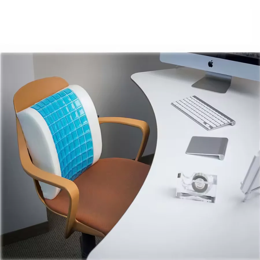 Silicone Backrest Gel Cushion Luxury Lumbar Cooling Gel Foam Cushion Gel Lumbar Support Cushion