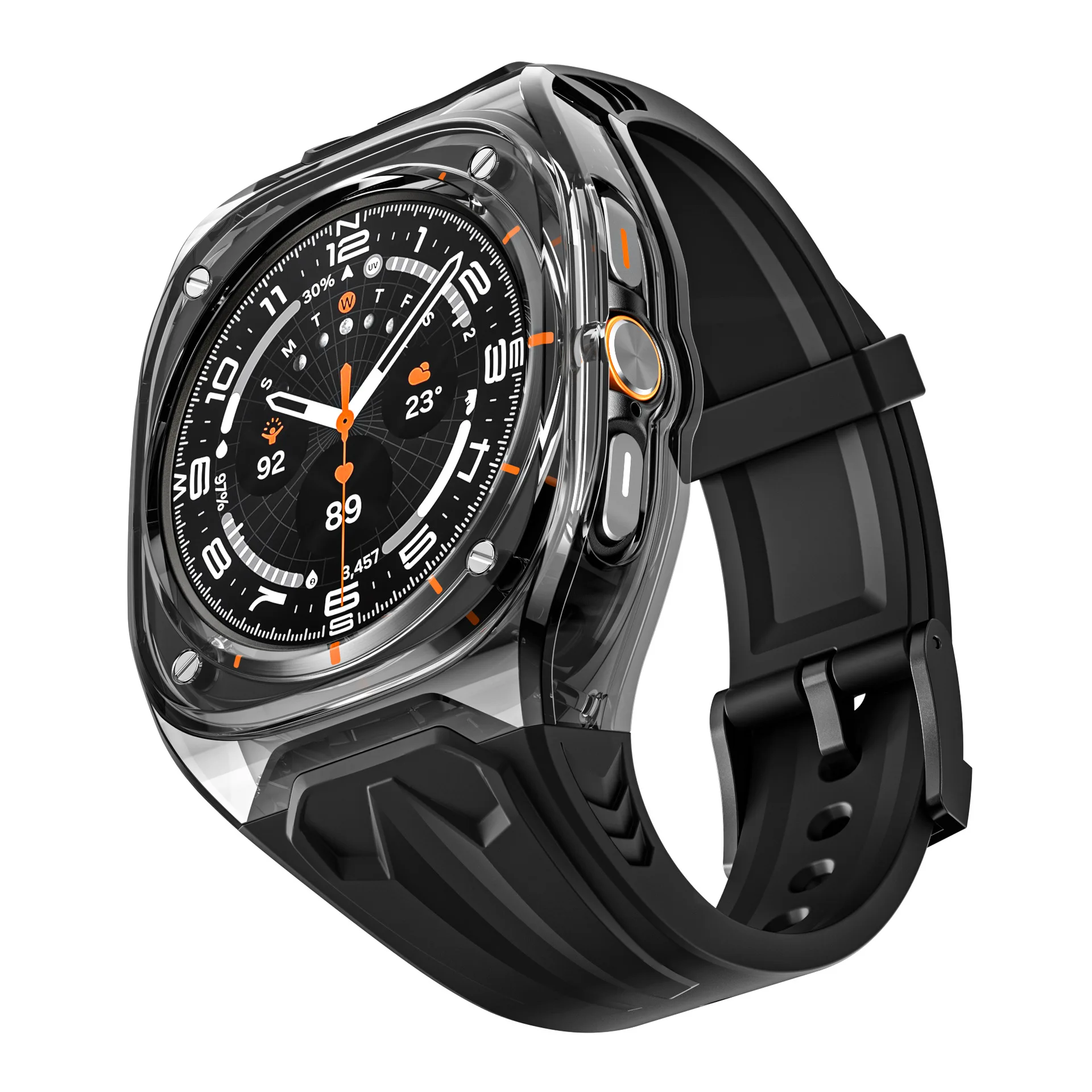Подходит для Samsung watch47 ремешок часов высокого класса модификации прозрачный интегрированный