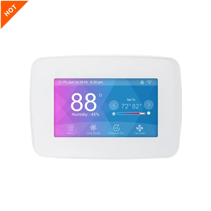 2 Heat/ 1 Cool  Programmable Thermostat for Home Heat Pump System and Conventional Single-Stage System