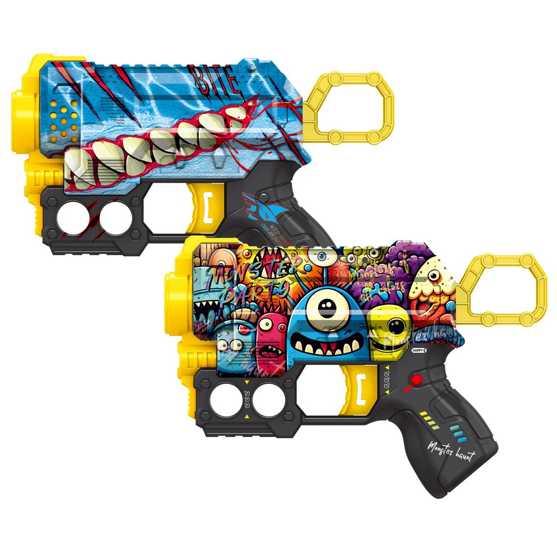 4DRC Boys Shooting Game Plastic Toy Gun,UV Printing Eva Soft Bullets Shoot Toy Gun,Shooting Games Toy Guns With 6 Bullets Shoot