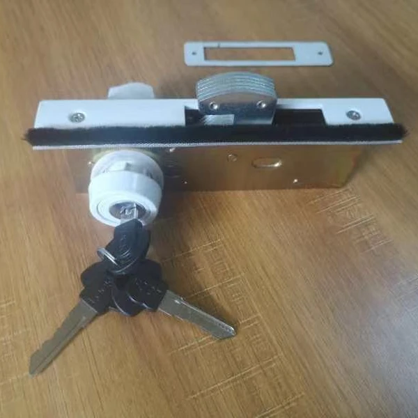 High Quality Aluminum Alloy Backset Hook Bolt Mortise Lock Adjustable Mortise Hook Lock Glass Door Lock Set