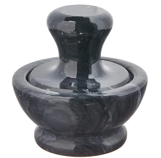 Hot Selling Factory Wholesale Natural Stone Mini Marble Mortar and Pestle for grinding spices (1600430352715)