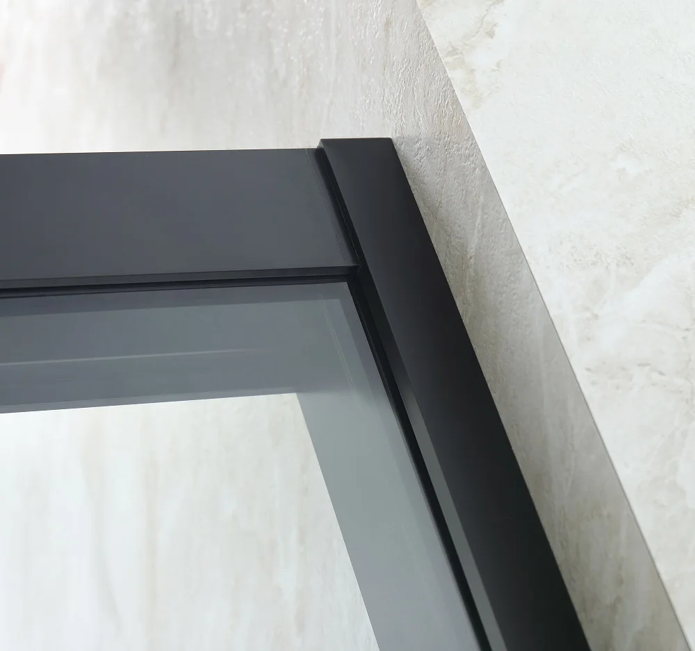 High Quality Matt Black Gold Sliding Glass Door Shower Enclosure Rooms Bathroom