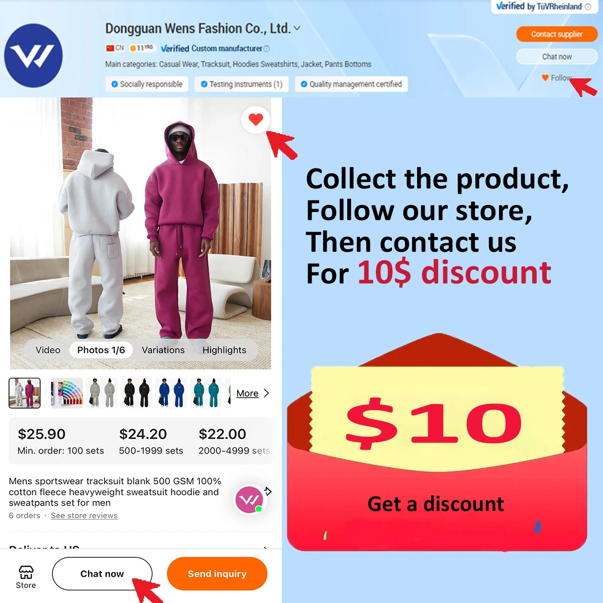 Custom 100% Cotton Blank Heavyweight Baggy Fleece Tracksuit For Men Hoodie And Sweatpants Jogger Sets Sweatsuits Manufacturer