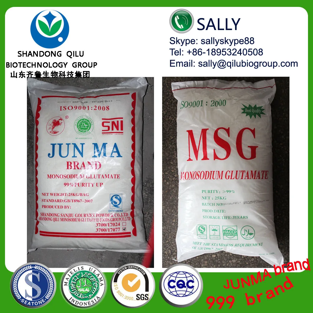 High quality 99% MSG,  monosodium glutamate factory supply