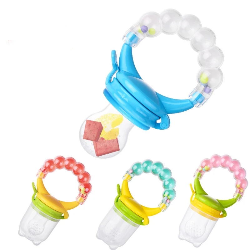Fruit pacifier nipple rubber bell teat pacify baby fresh food BPA free Grade Soother Baby Food Fruit Juice Feeder Nipple