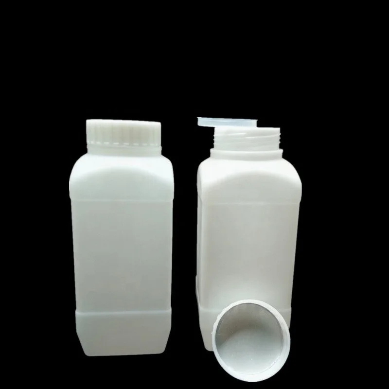 Лаборатория HDPE квадратный химический пластиковый Биохимический порошок медицинский реагент бутылка банка 50 мл 100 250 500 1 л 1500