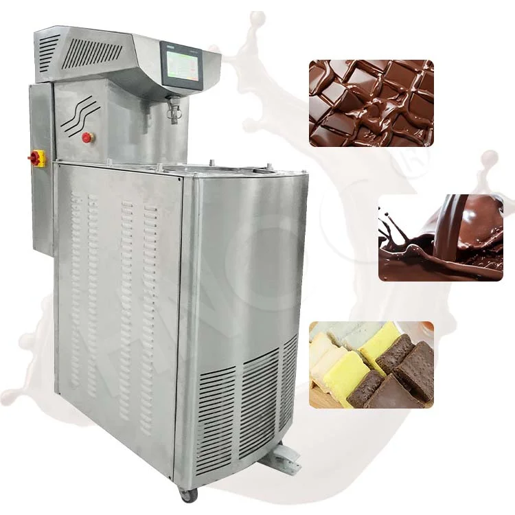 HNOC Commercial Stainless Steel Automatic Continuous Temperature Pot Heat Melt Chocolate Temper Machine