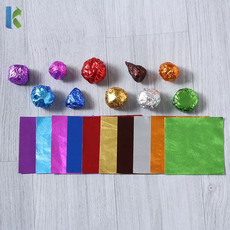 papel aluminio impreso para chocolates
