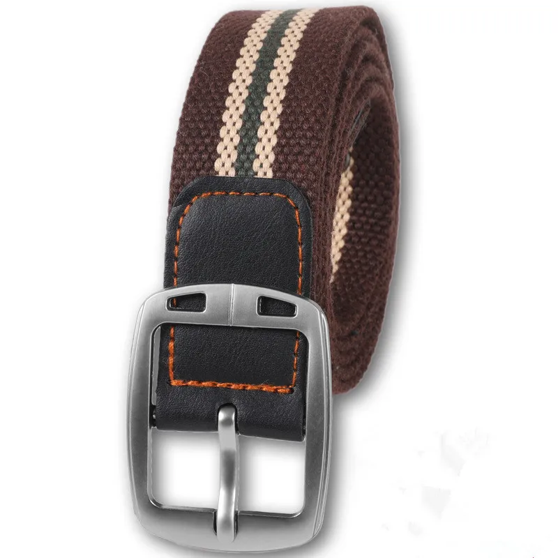 Popular Alloy Buckle Hot Versatile Casual  Belt Leisure Sports Belt  Men Canvas Belt