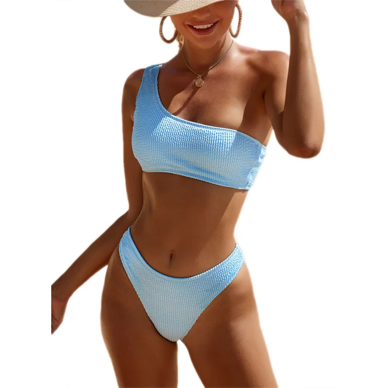 Custom Designers Bikini Sexy Swimwear One Shoulder Tie Dye Beachwear Dress India