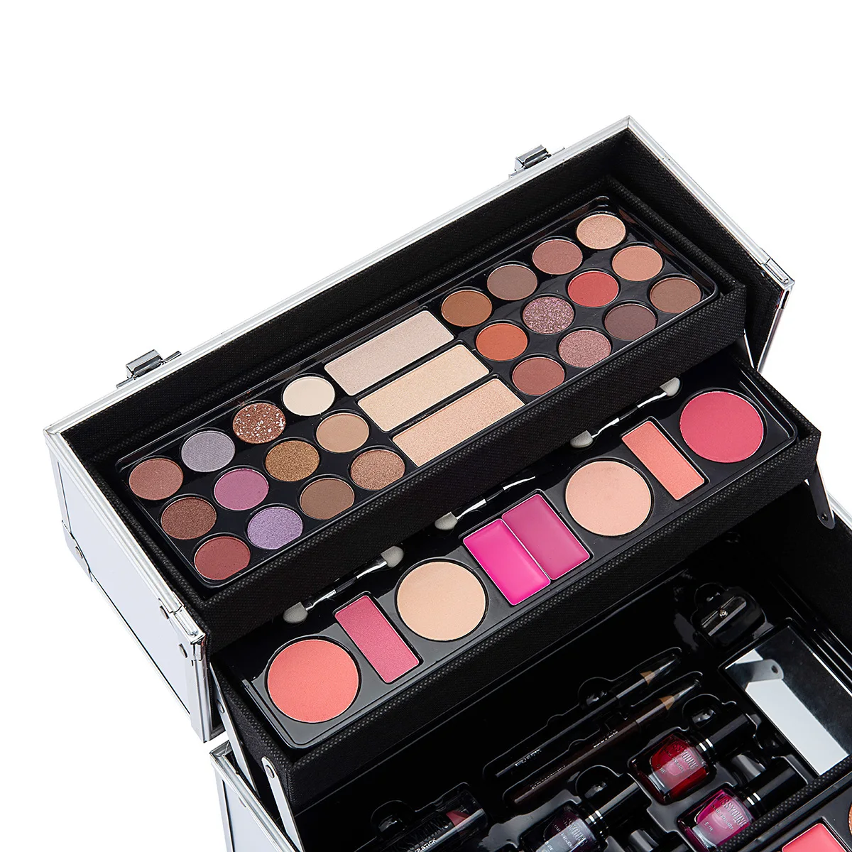 Professional Cosmetics Set Full Makeup Box Eye Shadow Lipstick Nail Polish