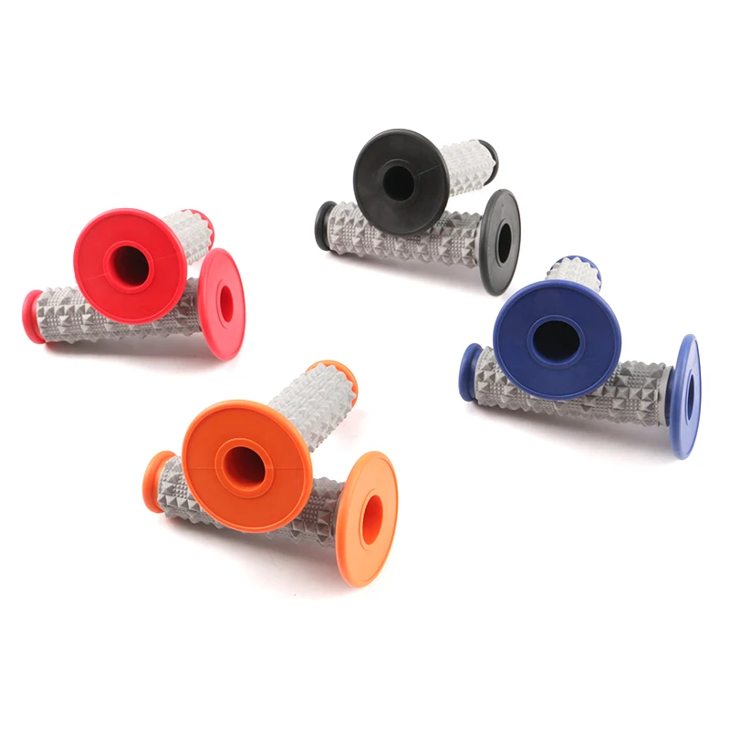 Универсальная ручка для мотоцикла, рукоятка для гоночного мотоцикла, цветная ручка, подходит для гелевого GP грязевого питбайка, резиновая ручка