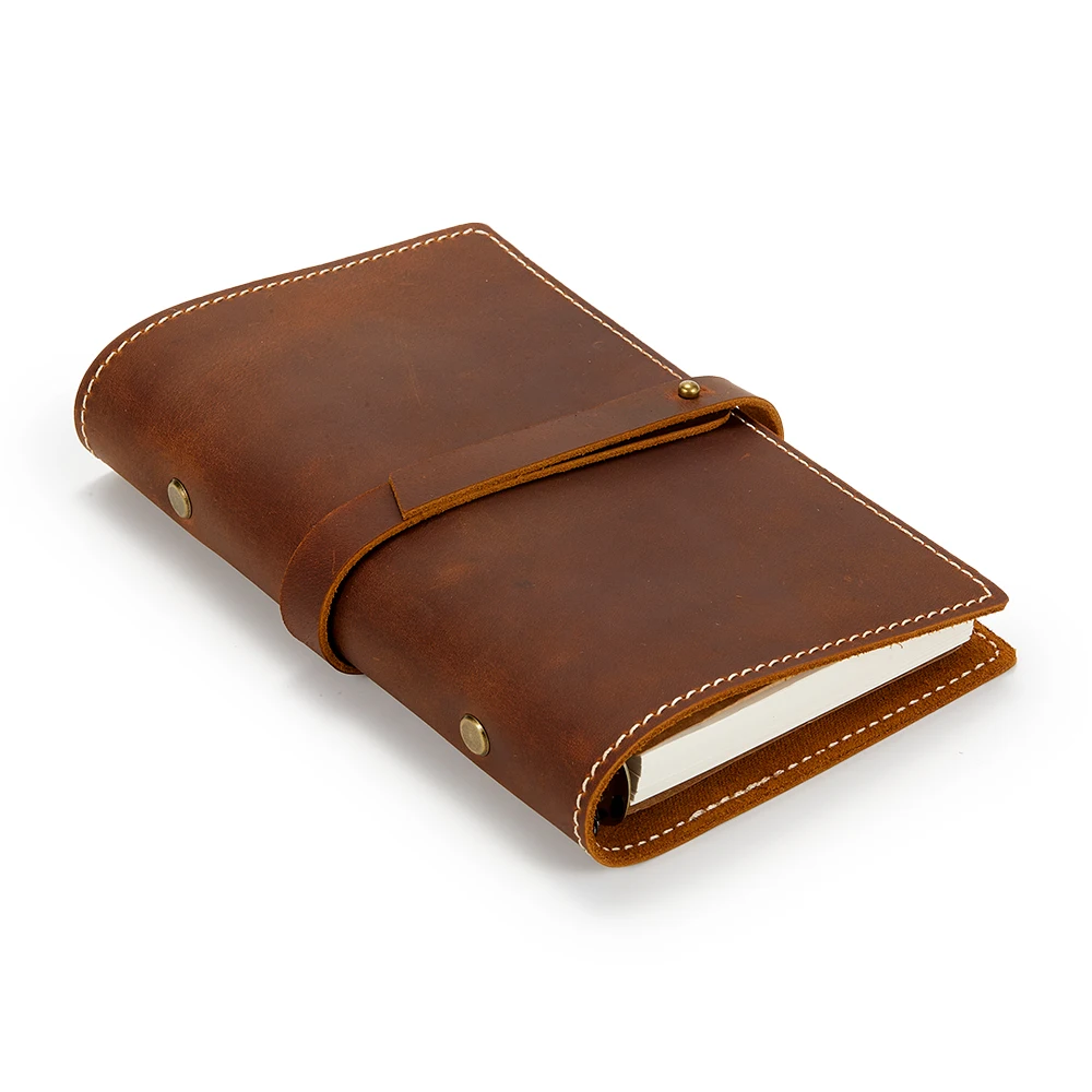 Luxury Aesthetic Kawaii Cute Promotional Leather Notebook for Gift Pocket Personalized Journal Gift Set Diaries Wholesale Custom