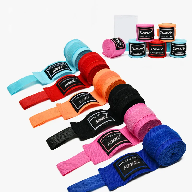 Hot Sale Custom Logo Comfortable Wear Resistant Breathable Semi Elastic Boxing Bandage Hand Wraps