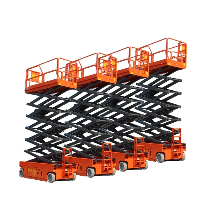 13 to 59ft Electric scissor lift for car maintenance automobile maintenance platform scissor car lift 4 to 18m