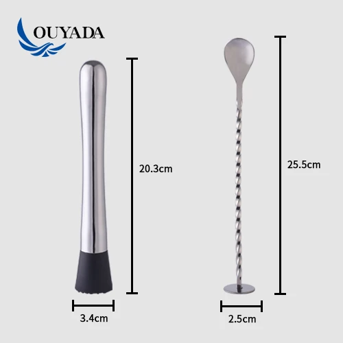 
Factory Direct 11 pcs boston stainless steel bamboo wine set cocktail shaker set with gift packaging box 