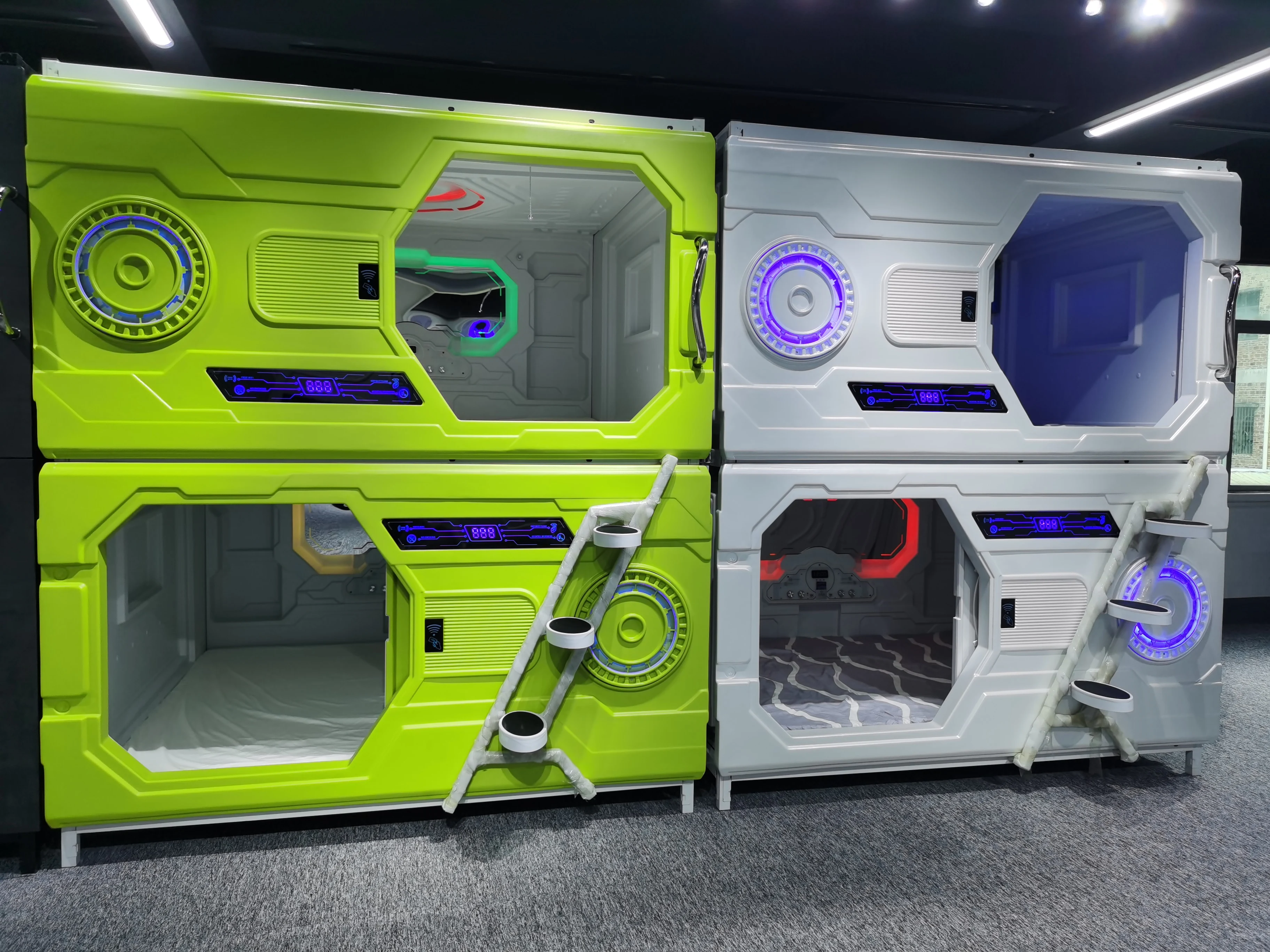 
WIMI Factory Price Bunk Beds Popular space capsule hotel bunk bed capsule Sleeping Pod For Express Hotel 