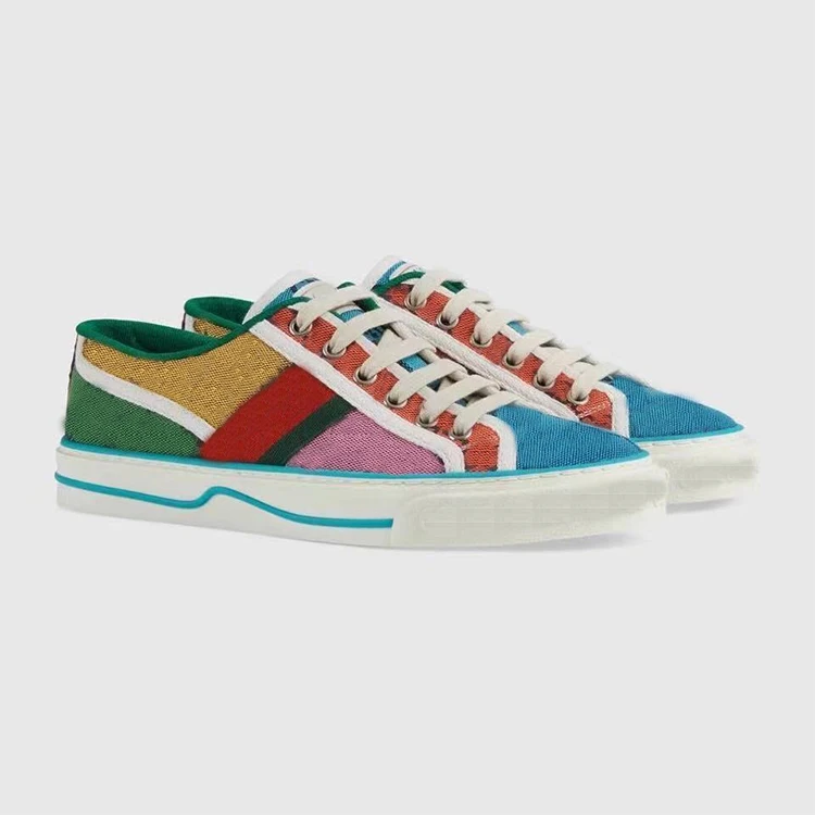 Multicolor Rhyton Designer Top Quality Tennis 1977 Shoes Luxury Famous Brand Women Wholesale Embroidery Stripes Sneakers