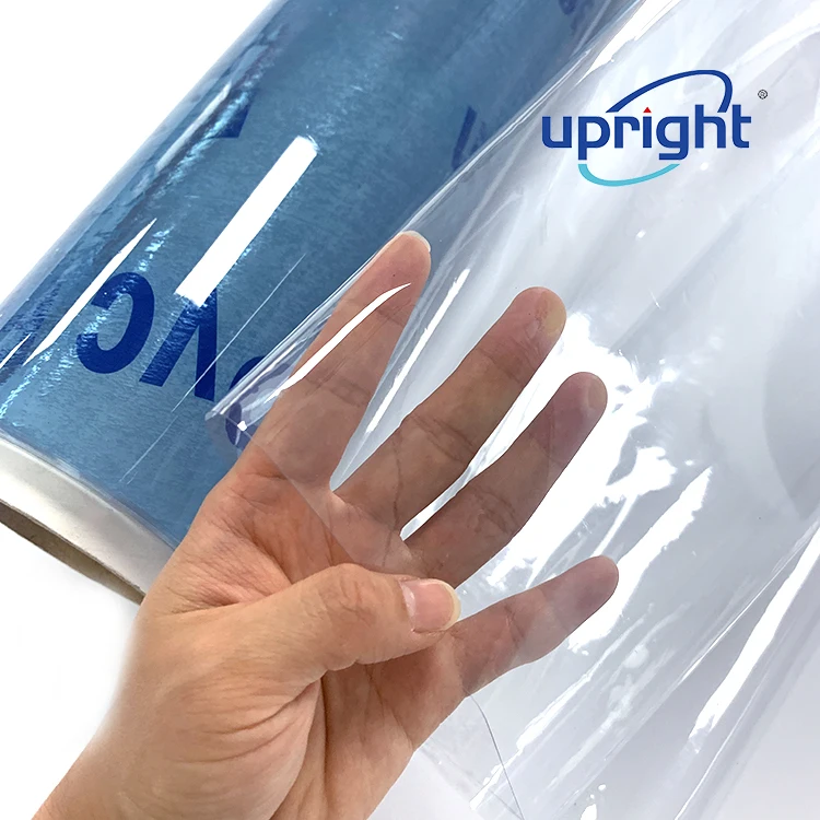 Upright  flexible plastic sheet waterproof transparent clear soft  pvc sheet roll for bookcover