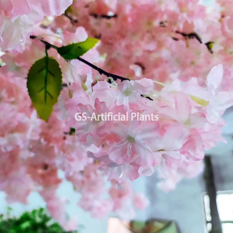 White wedding decoration table centerpiece decoration for wedding event fiberglass wood plastic artificial cherry blossom tree
