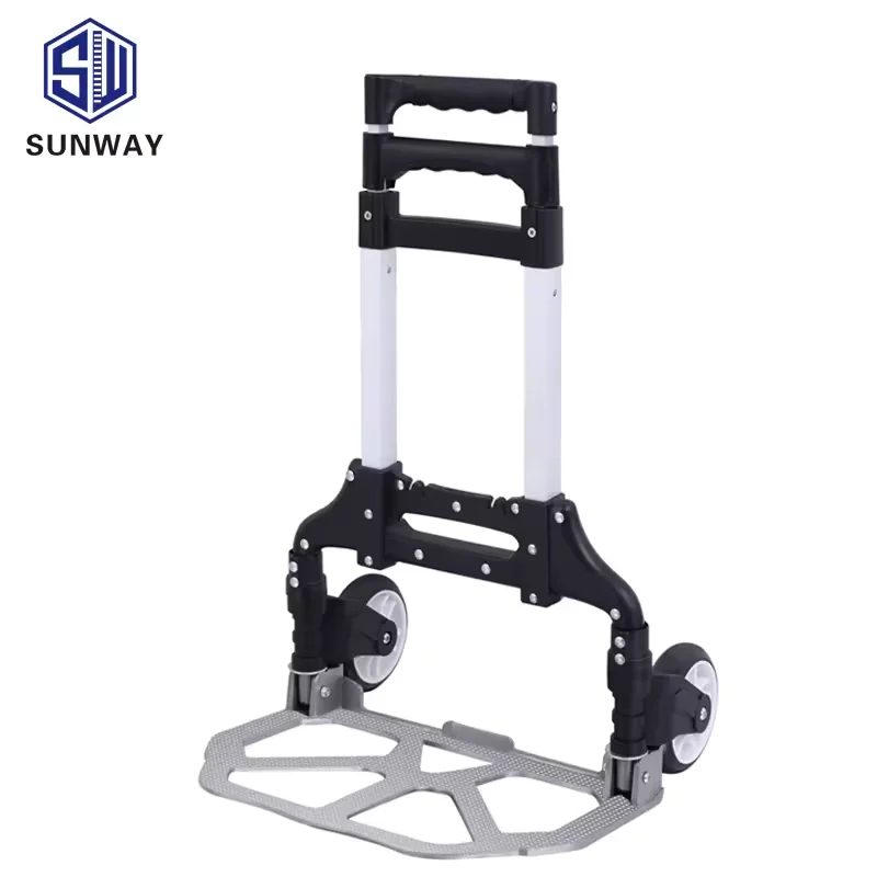 New Design Aluminum Alloy Foldable Hand Truck  OEM Warehouse Hand trolley