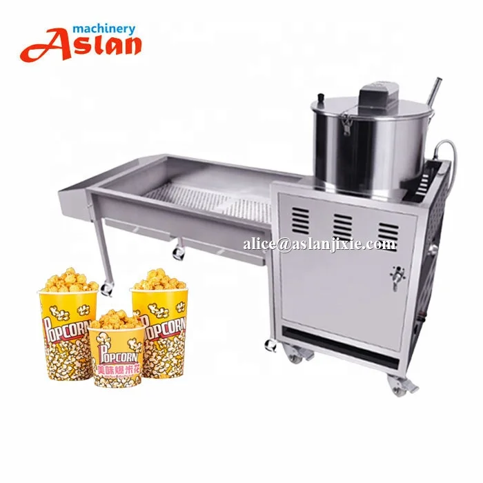 cinema cream butter  Spherical Popcorn making mixing machine/ popcorn making production line