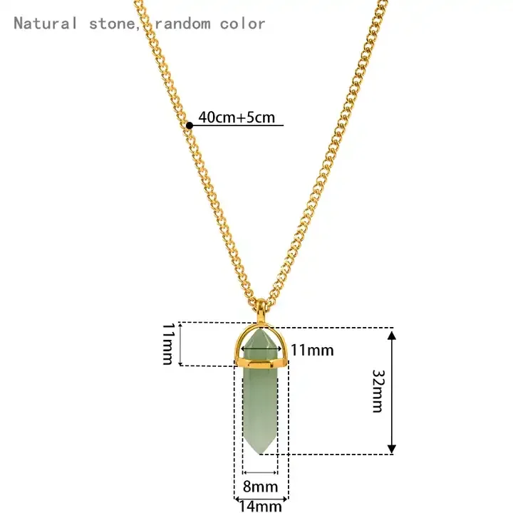 Fashion Jewelry Necklaces Carnelian Green Aventurine Necklace Fine Jewelry Natural Crystals Healing Stone Necklace for Men Women