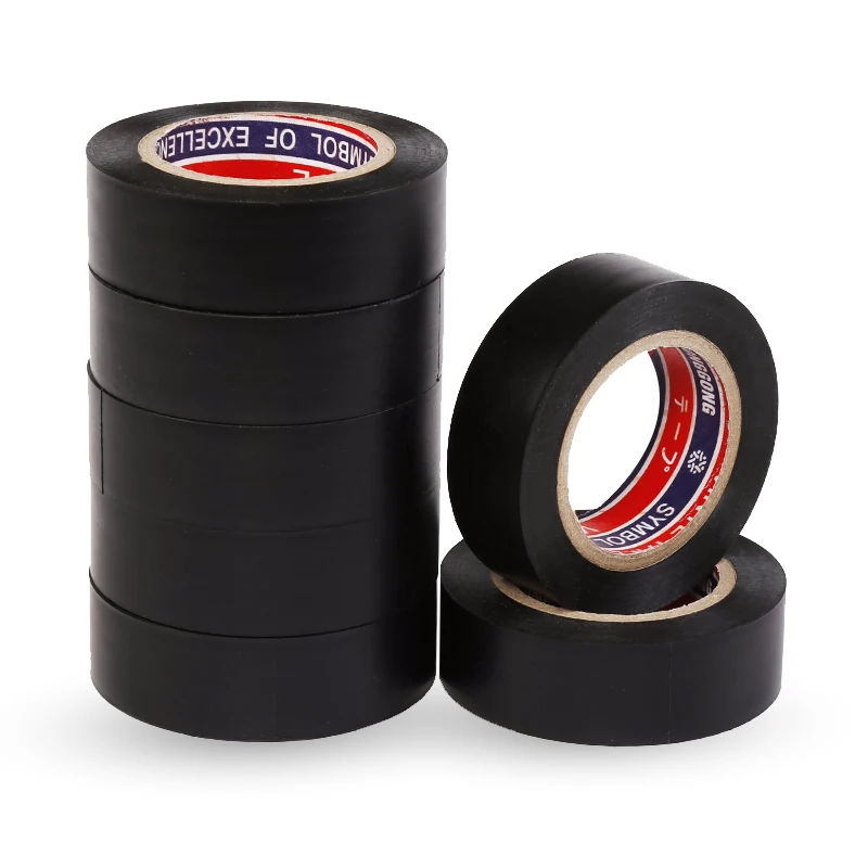 shiny water proof black wire liquid waterproof self adhesive custom printed vinyl pvc insulation electric electrical tape
