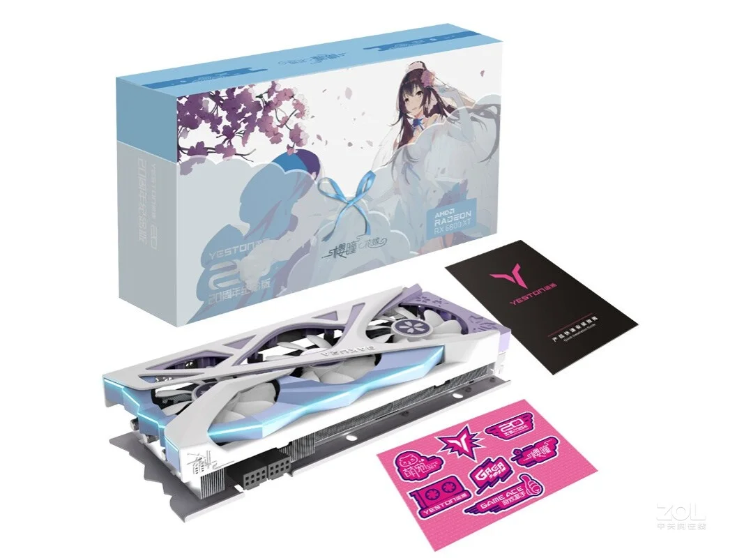 Yeston Refurbished Used Gaming Card 16GB AMD RADEON RX 6800XT PC Graphics card