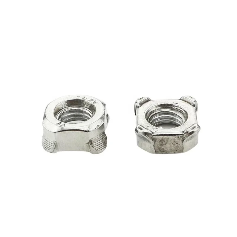 Factory Wholesale Nuts Square Nut din928 M4 M8 M16 Stainless Steel Square Weld Nuts DIN 928