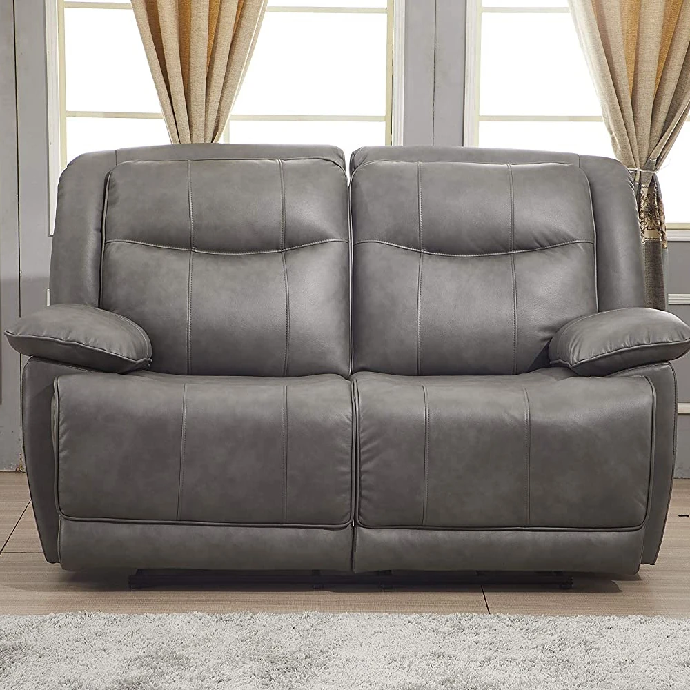 Sans Modern 3 2 1 Glider Manual Pu Leather Reclinable Sofa For Living Room