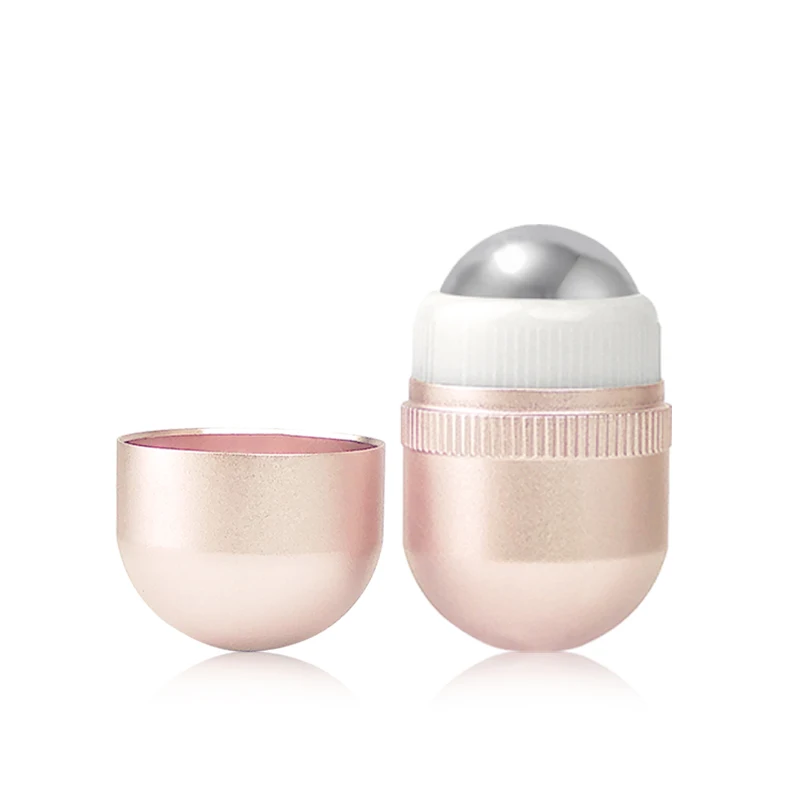 Mini ice globe cute design cooling ice gel stainless steel ice roller for face and eye