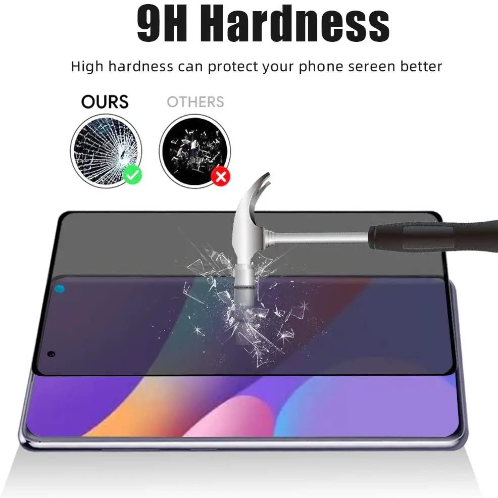 Cell Phone Anti Spy Privacy Tempered Glass For Samsung Galaxy Note 20 Ultra 5g S8 S9 S10 3d Curved Mobile Screen Protector