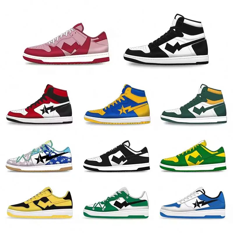 Спортивные кроссовки с принтом