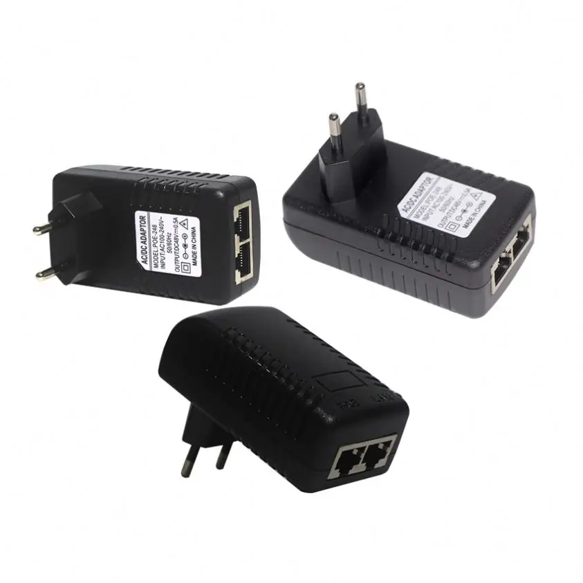 
Wall Ethernet Hub Rj45 Injector 24V 0.8A 1.5A 12V 2A 18V Adaptor Passive Power Over Device EU Supply Splitter Poe Adapter  (1600173498618)