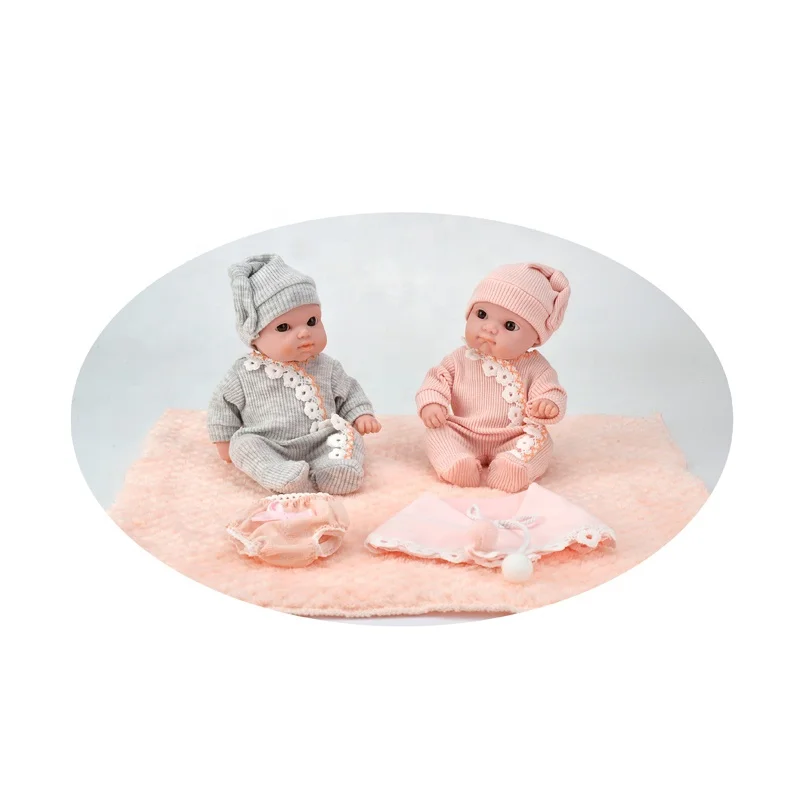 8 Inch Weighted Alive Doll Toys Real Looking Vinyl Reborn Baby Dolls For Girls Age 18M+