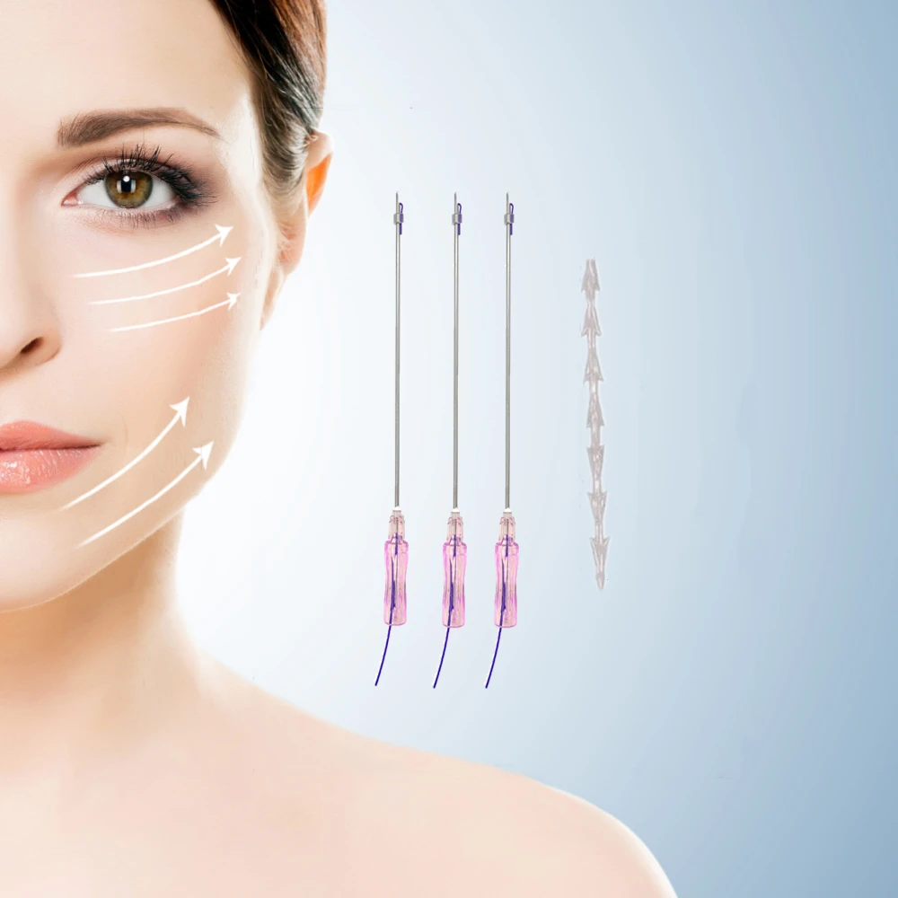 Free shipping PCL threads Fishbone type 18g100mm L Surgical products Cog threads lift from Korea