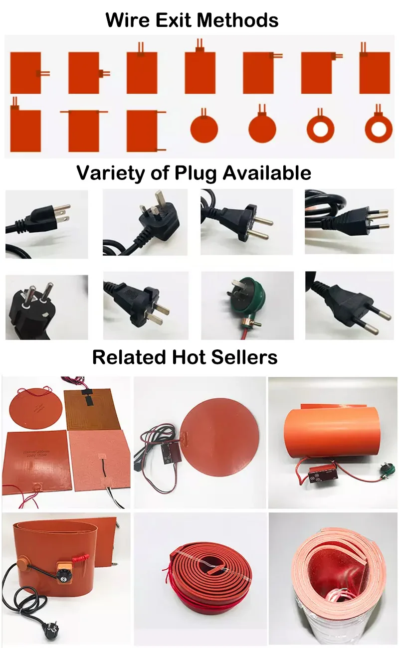 CE RoHS Approved Silicone Induction Heater Industrial Heating Blankets