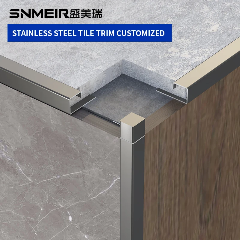 wholesale toco tile accessories stainless steel tile trim prolink metal tile trim